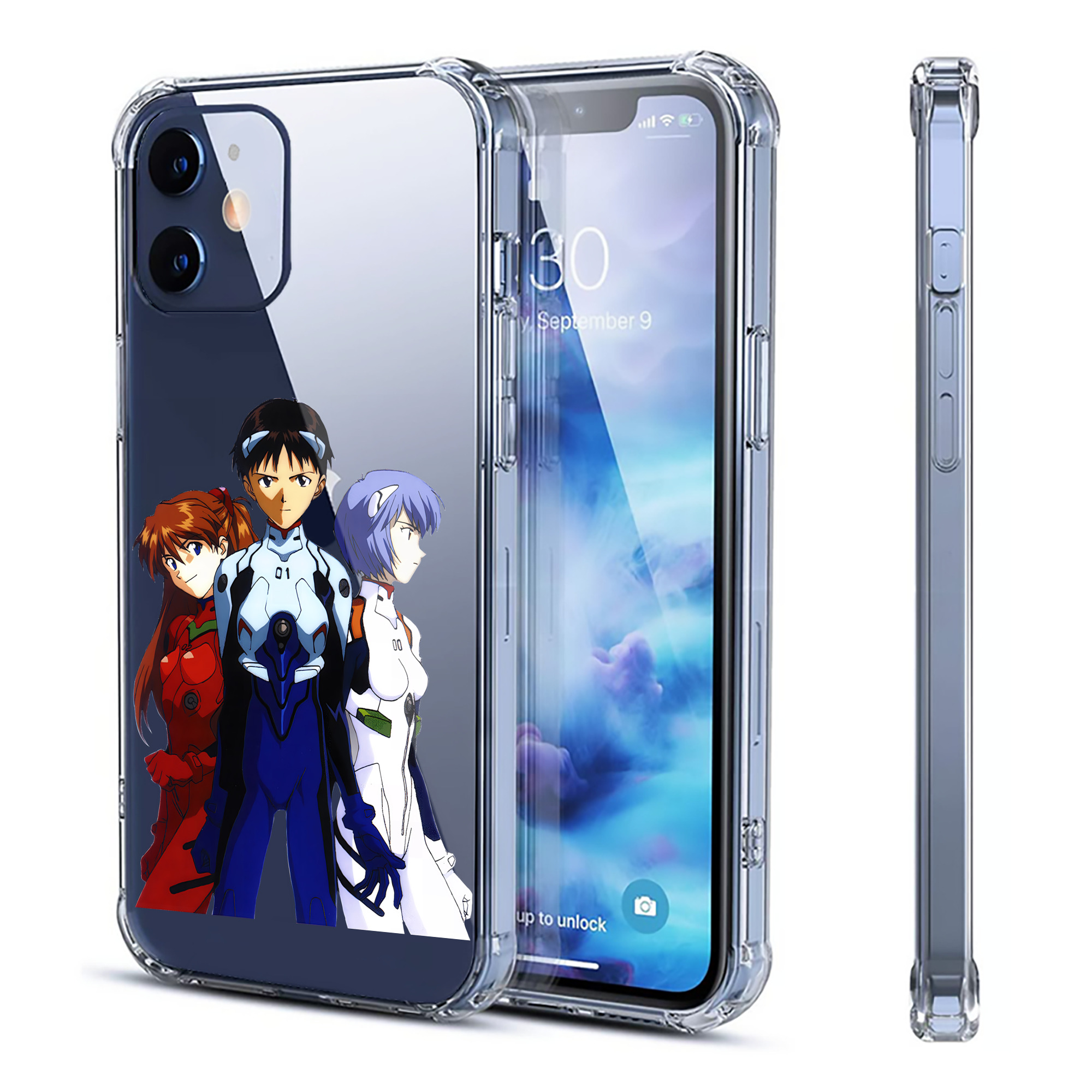 （画像用） EVA 新世紀エヴァンゲリオン 【iPhone 12シリーズ対応】透明スマホケース（クリアソフトケース）